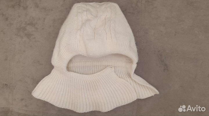 Шапка шлем журавлик, капор с утеплителем