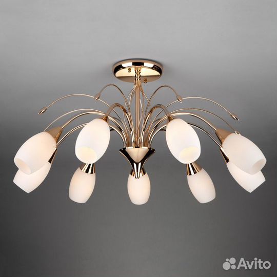 Потолочная люстра Eurosvet 22080/9 золото Ginevra