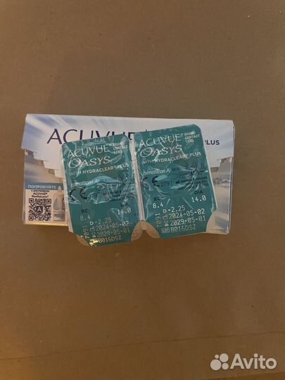Линзы acuvue oasys
