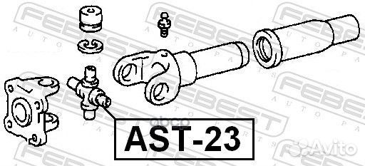 Крестовина кард.вала toyota land cruiser 120 02