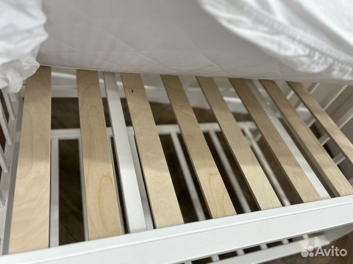 Кроватка для новорожденных бу с матрасом