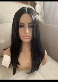 Новый женский парик на сетке шоколад прямой