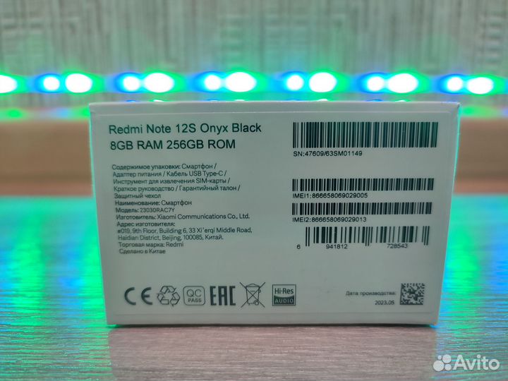 Xiaomi Глобальная версия Redmi Note 12S NFC 8/256