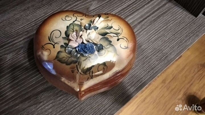 Шкатулка сердечко новая