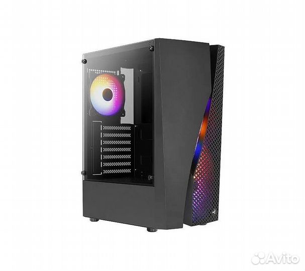 Компьютерный корпус Aerocool Wave-G-BK-v2, черный