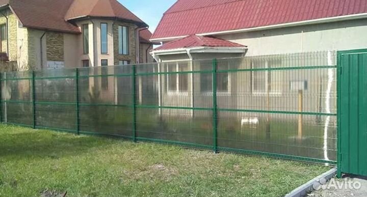 Забор из 3D сетки,калитки под ключ