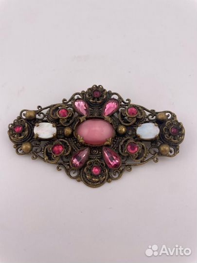 Антикварная Брошь Найгер Neiger Чехия