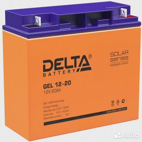 Аккумулятор Delta GEL 12-20