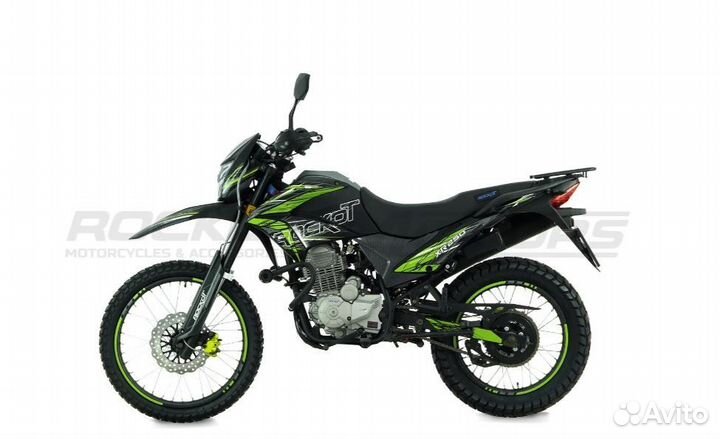 Мотоцикл rockot XR250 (черный/зеленый, 21/18, ЭПТС