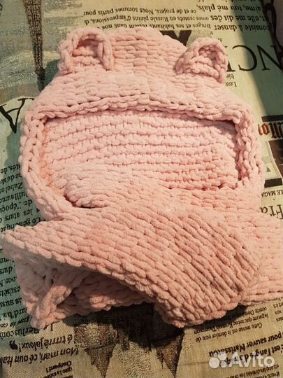 Шапка снуд с ушками