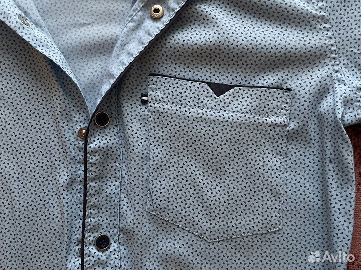 Рубашка для мальчика на кнопках 128/134 р