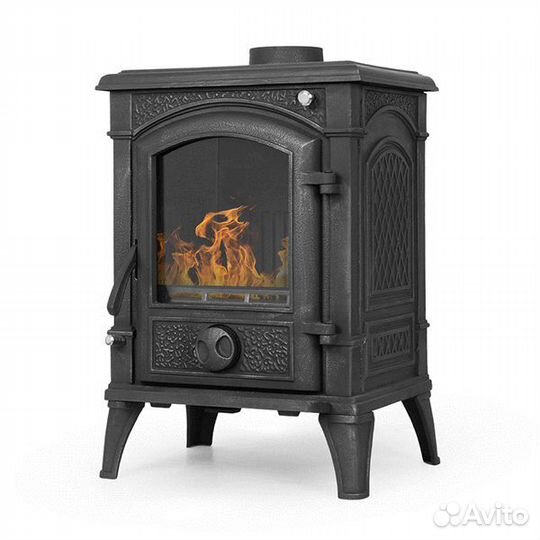 Печь-Камин чугунная sven black LK
