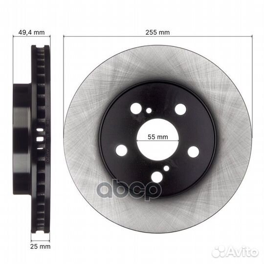 Диск тормозной BR3054S avantech