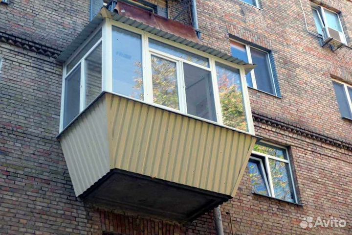 Балкон пластиковый под ключ