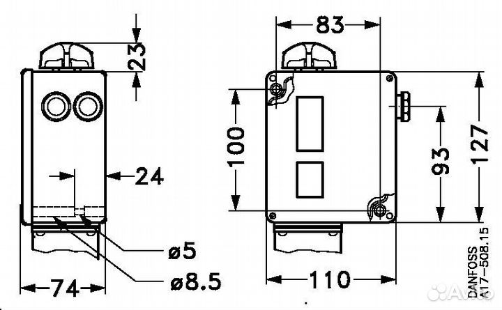 Danfoss 017-500166 - RT 1A Реле давления