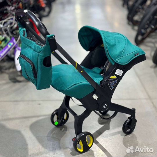 Коляска автокресло 4в1 на колёсах (Green)