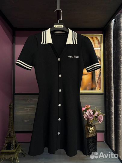 Платье Miu Miu длина 82 см единый р до 46