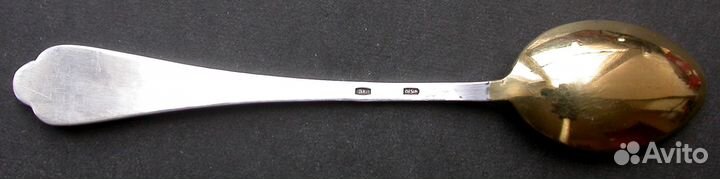 СССР. Серебряная чайная ложка 875 проба со звездой