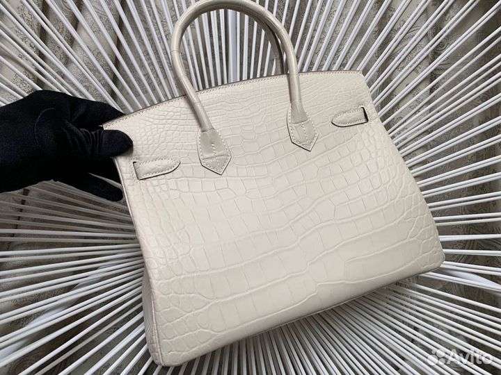 Сумка Hermes Birkin 30 молочный цвет