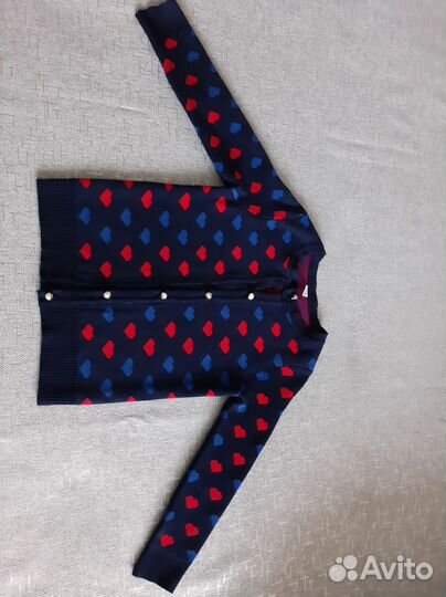 Теплая кофта для девочки 122