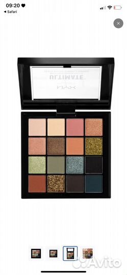 Палетка теней nyx новая ultimate utopia ups12w