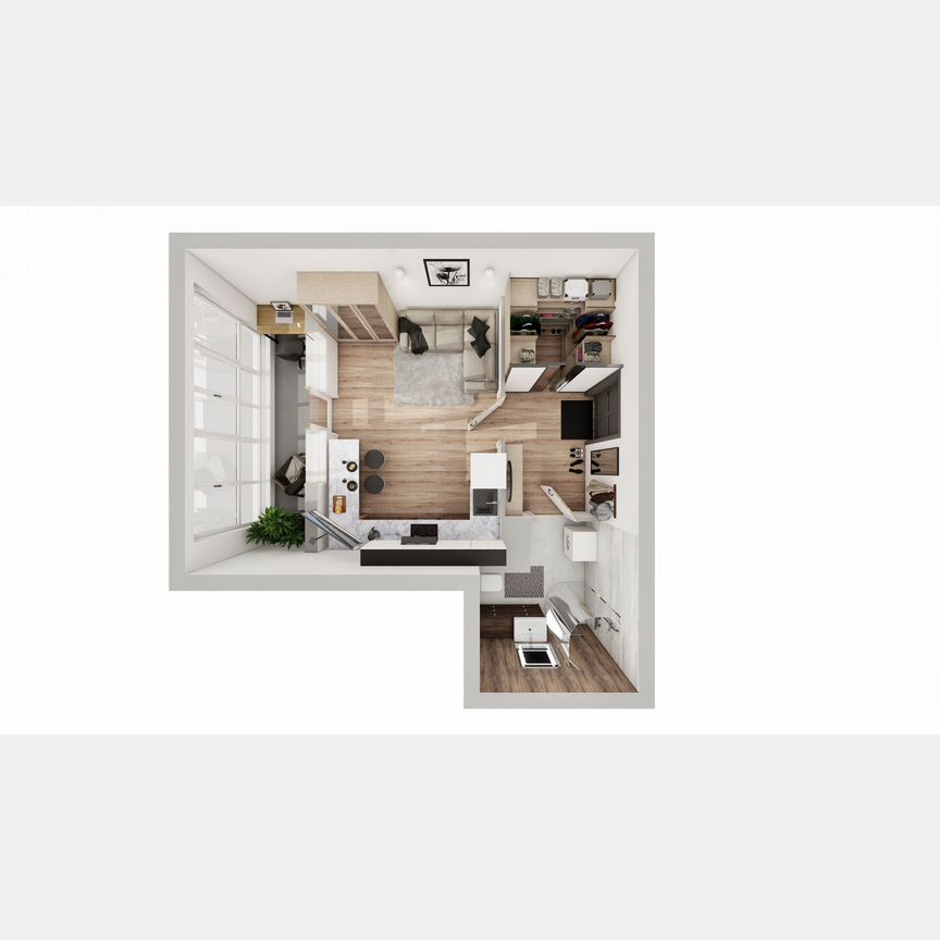 Квартира-студия, 34,2 м², 4/8 эт.
