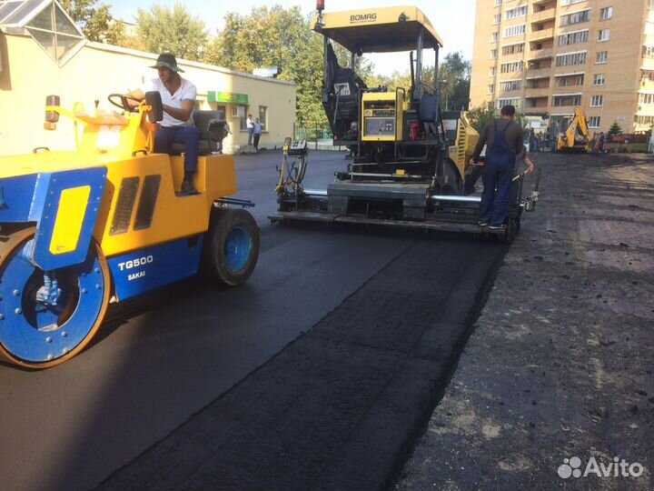 Асфальтирование. Дорожные работы