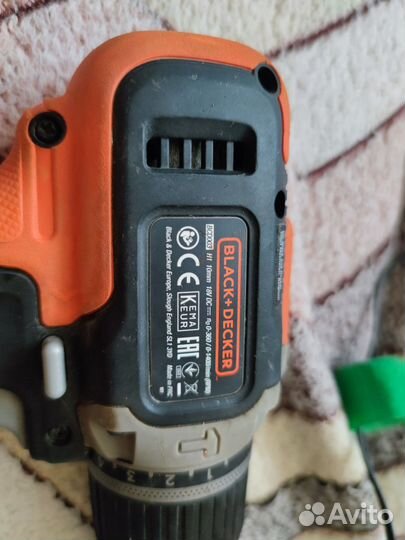 Шуруповерт black decker bcd003 18v