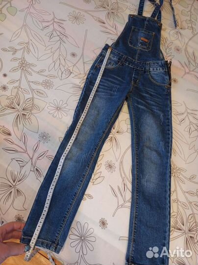 Джинсовый комбинезон для девочки 116