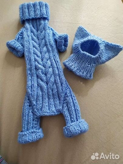 Вязаная одежда для собак и кошек. Ручная работа