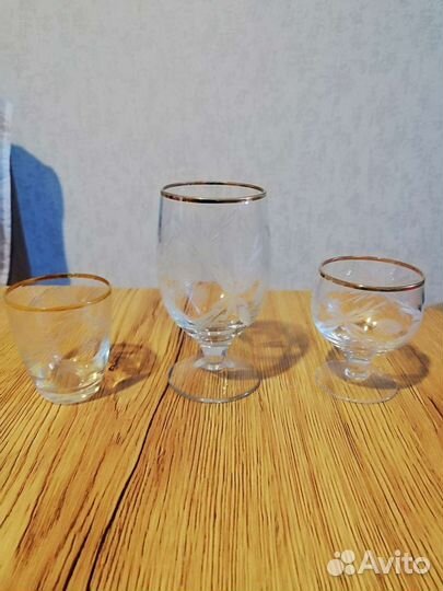 Стеклянные бокалы СССР