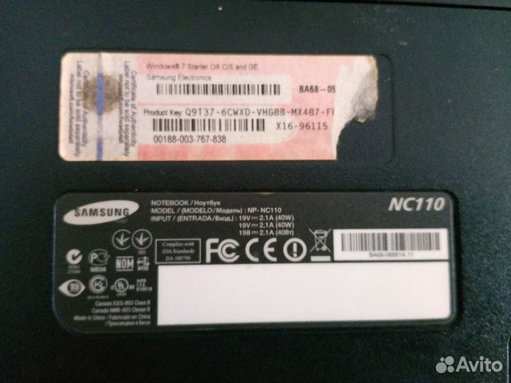 Продам Нетбук Samsung NP-NC110