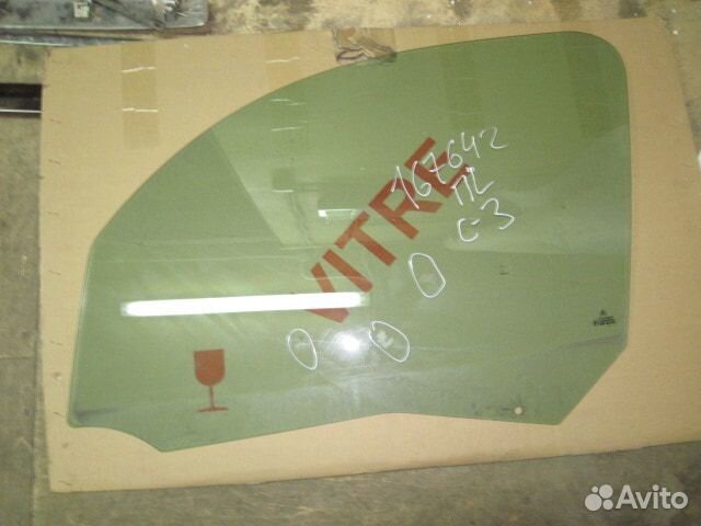 Стекло двери передней левой, Citroen (Ситроен) -C3