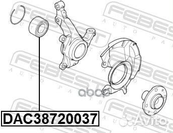 Подшипник ступицы передней Hyundai Accent/Getz