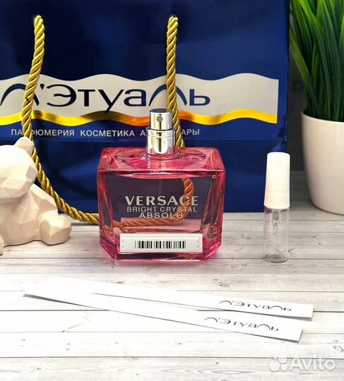 Versace bright crystal absolu 87 мл витрина