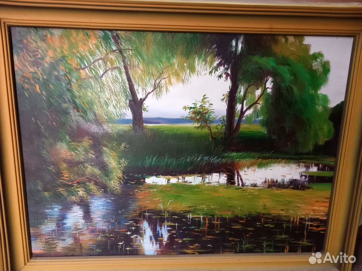Картина маслом на холсте пейзаж