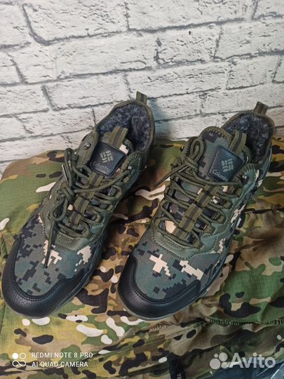 Камуфляжные кроссовки зимние сolumbia