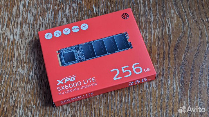 Накопитель SSD adata XPG SX6000 Lite 256Gb nvme