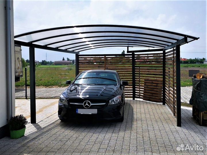 Навесы для автомобиля. Террасы, беседки, патио