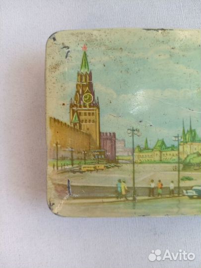 Коробочка жестяная из монпансье. СССР