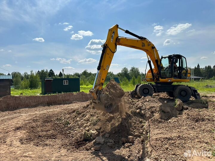 Аренда экскаватора погрузчика, экскаватора jcb