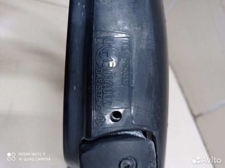 Зеркало заднего вида боковое правое механическое