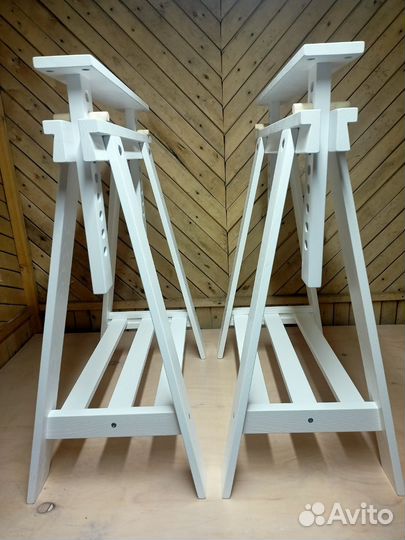 Комплект опор из дуба, шириной 33см глубиной 59 см