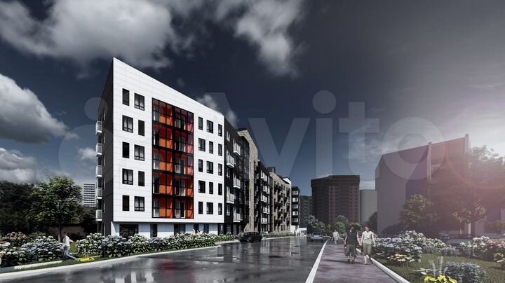 3-к. квартира, 69,2 м², 5/6 эт.