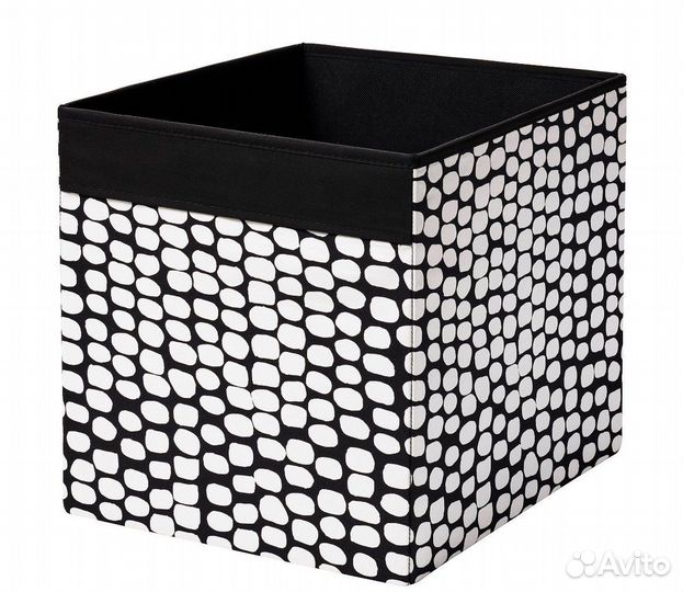 Дрена коробка IKEA черный/белый
