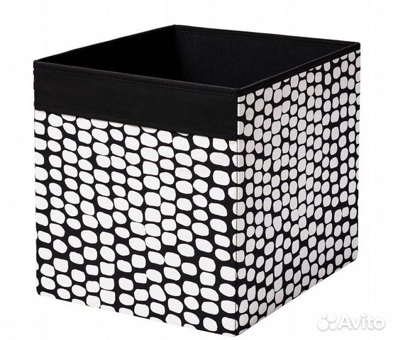 Дрена коробка IKEA черный/белый