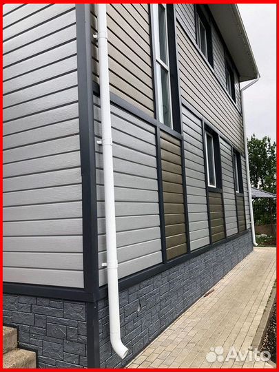 Фасад дома из сайдинга