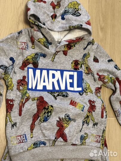 Костюм H&M Marvel на флисе 90-116