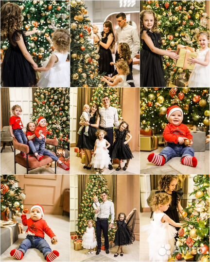 Новогодняя фотосессия в студии с фотографом