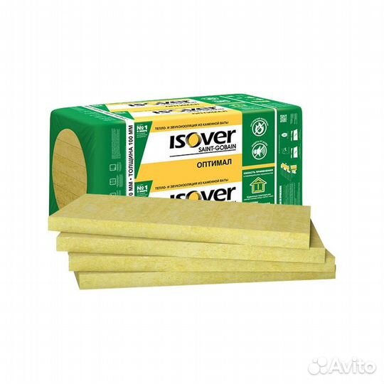Утеплитель isover Оптимал 1000х600х100\4шт (0,24м3